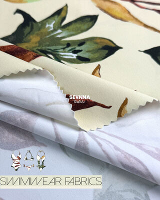 86% Nylon 14% Spandex Recycled Swimwear Fabric 205gsm Unisex Sustainable Swimwear Material for Eco-Friendly Swimwear Collections