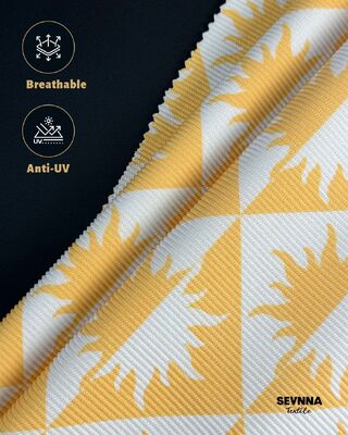 260gsm High Chlorine Resistance UPF 50+ Textured Swim Fabric for Durable Swimwear