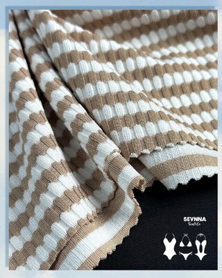 Breathable Recycled Swimwear Fabric 320gsm Quick-Drying Sustainable Fabric for Swimwear Production