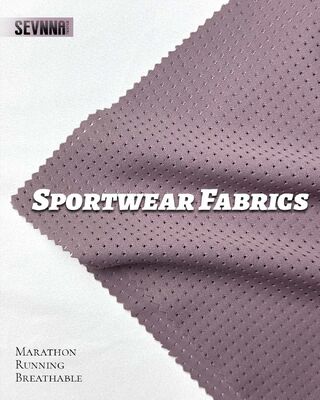 UPF 50+ Running Fabrics with 190Gsm Weight and Flatlock Seams for High-Performance Athletic Textiles