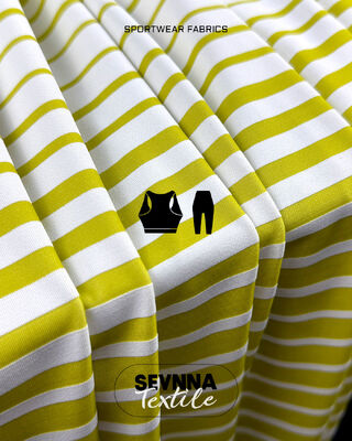 Durable 58% Recycled Polyester Yoga Wear Fabric with 4 Way Stretch and Moisture Wicking Properties