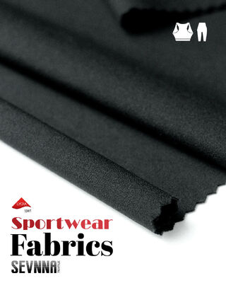 230GSM UPF 50+ Moisture-Wicking NILIT Nylon 6.6 Lycra Fabric for Activewear SP7467