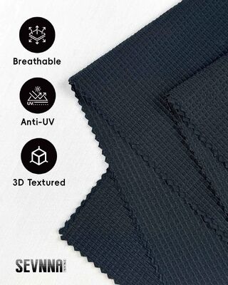 UPF 50+ Quick Drying Running Fabrics with Reflective Details for Sportswear and Safety Apparel