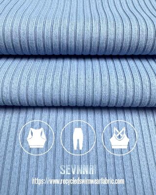 180gsm Recycled Swimwear Fabric with 84% Recycled Polyester and 16% Spandex for Breathable Quick-Drying Comfort