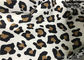 Custom Printed Double Knit Fabric Panther Print With Wet Screen Printing
