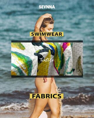 Solid Pattern Recycled Swimwear Fabric Offering Regular Fit Suitable for Sustainable Swimwear Manufacturing Projects