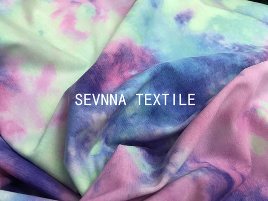 230GSM 82% Repreve Polyester + 18% Spandex Yoga Wear Fabric