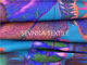 Dazzling Printing Shiny Pattern Recycled Swimwear Fabric Tight Fit