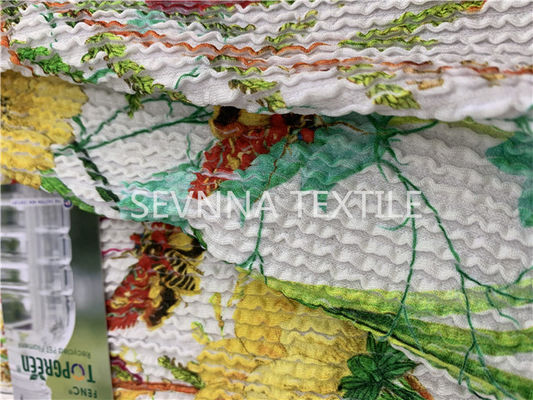 250gsm 73%Polyester + 27%Spandex Recycled Swimwear Fabric for Circular Knit
