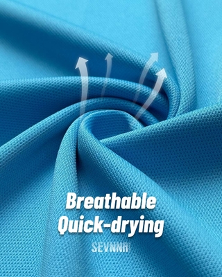Anti-Odor Technology 4-way stretch Running Fabrics Quick Drying