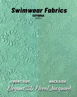High Color Fastness and Shape Retention Swim Textured Fabrics Alternatives