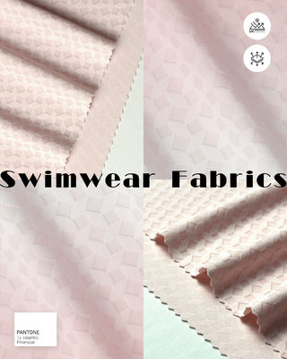 220gsm 81%Recycled Nylon + 19%Spandex Textured Swim Fabric for Swimwear