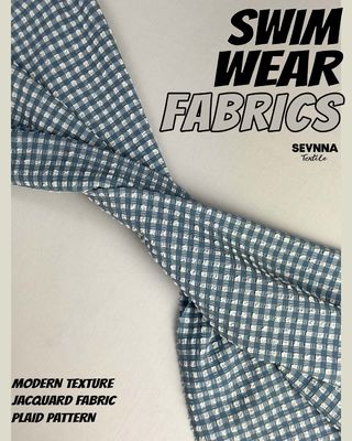 Premium Textured Swim Fabric with 115cm Width, 170gsm Weight, and Stylish Textured Pattern for Swimwear