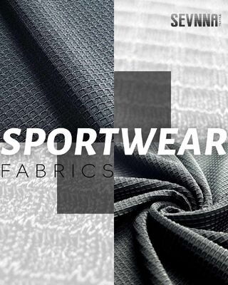 UPF 50+ Quick Drying Running Fabrics with Reflective Details for Sportswear and Safety Apparel