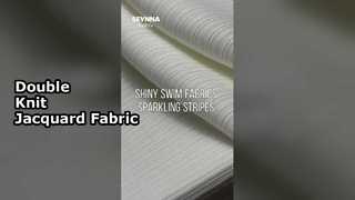 Recycled Polyester Double Knit Fabric with Jacquard Style and 160cm Width for Eco-Conscious Clothing