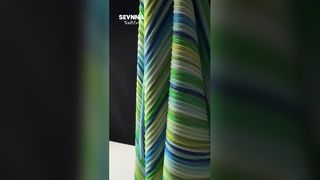 Recycled Nylon Fabric Eco Stripe Stretch