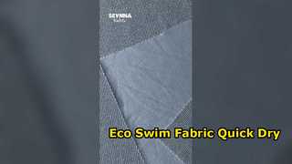 Eco Friendly Swimwear Fabric with 83% Recycled Nylon, Quick Drying and Chlorine Resistant for Sustai