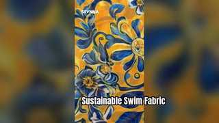 140gsm Recycled Swimwear Fabric with Quick-Drying Comfort and Excellent Stretch for Sustainable Swim