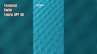 Textured Swim Fabric with High Chlorine Resistance and 93% Recycled Nylon for Durable Swi